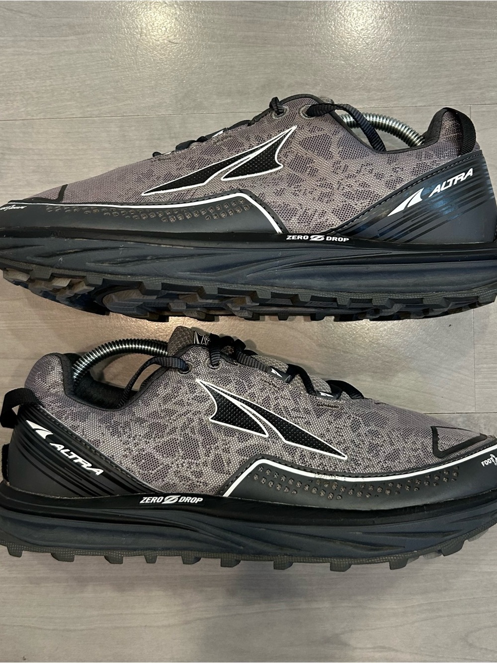 Altra Timp Grey Black Sneakers Trail Running Shoes AFM1757F-3 Men’s Size 10